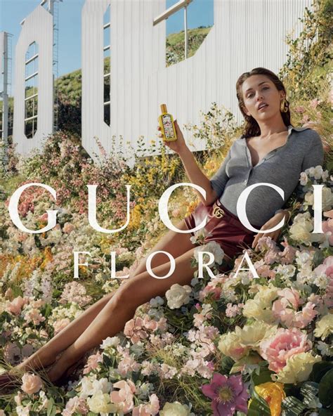 miley cyrus for gucci flora.